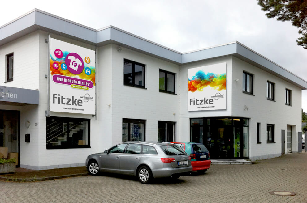Firmengebäude von Fitzke Werbetechnik GmbH, in Gifhorn.